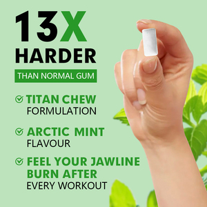 Custom Brand High Quality <b>Jawline</b> <b>Gum</b> Support Get a More Defined Face Supplement for Ultra Tough Chewing <b>Gum</b> - Product Image 2
