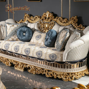 أريكة غرفة معيشة بنمط باركي تركي فاخر من الخشب الصلب الفرنسي ، ديفانو أنيقة - Product Image 2