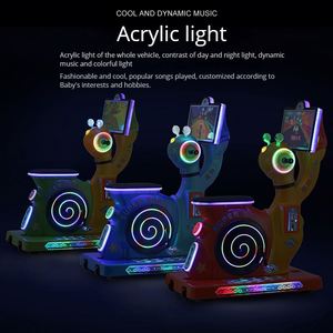 Máquina de Juego Eléctrica para Niños que Funciona con Monedas, Juego Interactivo para Padres e Hijos, Juego de Bicicleta Caracol - Product Image 6