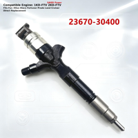 Injecteur de carburant diesel Common Rail 23670-30400 295050-0460 295050-0200 pour Toyota Hilux Hiace Fortuner 1KD-FTV 2KD-FTV D4D