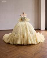 Robe de mariée Feishiluo moderne à sequins, fleurs 3D, décolleté cœur, dos nu, taille naturelle, coupe princesse, avec appliques en dentelle