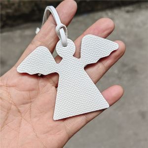 Cute Angel Shape Leather <b>Bag</b> <b>Charm</b> Multicolor Angel Pendant for Handbag Car Key Decoration - Product Image 1