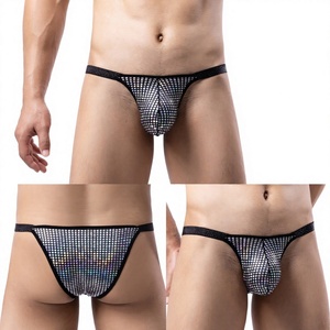 HL052 Slip <span class=keywords><strong>sexy</strong></span> da <span class=keywords><strong>uomo</strong></span> transfrontaliero, a mezza pochette, a vita bassa, in poliestere, per giovani uomini - Product Image 1
