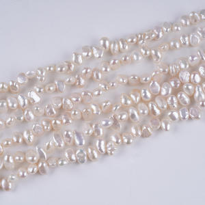 5-6mm Natural Freshwater Pearl <b>Bead</b> Two Sided with Head Hole DIY Semi Finished Manufacturer <b>Direct</b> Wholesale Loose Pearls - Product Image 2