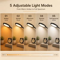 Nouvelle lampe de table créative moderne à 5 modes de couleur, lampe de chevet, salon, éclairage simple avec lumière de nuit latérale rouge, lampe de table LED