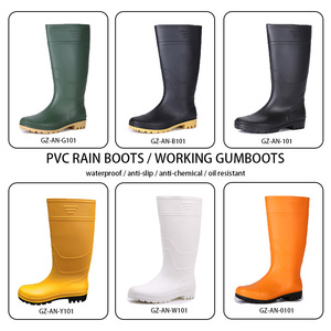 Botas de Lluvia de PVC Impermeables Unisex Económicas, Botas de Agua para Pesca, Agricultura y Trabajo, Calzado de Goma Resistente a Químicos para Hombre - Product Image 4
