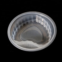 Contenants en plastique en forme de cœur pour aliments, emballage PP de 650 ml