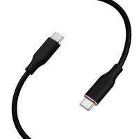 Câble USB-C TPE pour charge rapide, noir, 3m, 60W, pour iPhone 17/16/15 Series, MacBook Pro