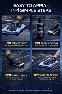 Kit de Revestimiento Cerámico de Grafeno Avanzado (70ml) Protección Profesional para Pintura de Automóviles, Acabado de Brillo Profundo y Escudo Nano Repelente al Agua - Product Image 3