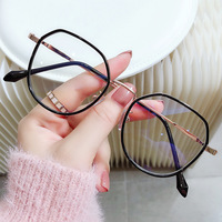 QUEJOEY Nuevas gafas ópticas de estilo coreano para mujer, gafas con bloqueo de luz azul, ultraligeras, listas para prescripción médica