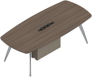 Table de conférence de bureau contemporaine sur mesure en MFC pour usage domestique et commercial - Product Image 4