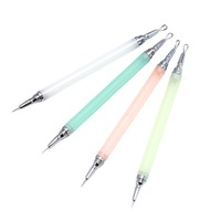 Outil d'extraction d'acné 2-en-1 pour le visage et le nez Dissolvant de points noirs détachable double face en acier inoxydable durable