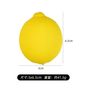 Nuevo juguete antiestrés de limón en forma de bolsa de malla, divertido juguete antiestrés de limón de rebote lento, simulación de fruta para aliviar el estrés. - Product Image 5