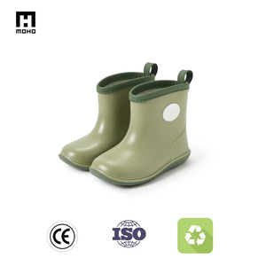 2025รองเท้าบูทกันฝนสำหรับเด็ก, รองเท้ากันน้ำตาข่ายบุกันน้ำกันลื่นพื้นรองเท้าพีวีซีและยางแบบใช้แล้วทิ้งสำหรับเด็กผู้ชายเด็กผู้หญิงฤดูใบไม้ร่วง - Product Image 4