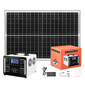 เครื่องกำเนิดไฟฟ้าพลังงานแสงอาทิตย์แบบขายส่ง 110V 220V แบตเตอรี่ LifePo4 378WH แบตเตอรี่พลังงานแสงอาทิตย์ราคาถูก พาวเวอร์แบงค์ 500W 1000W 2000W สำหรับขาย - Product Image 1