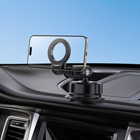 Support magnétique pour voiture avec ventouse, rotation à 360°, en alliage d'aluminium, étanche et anti-corrosion, pour pare-brise et tableau de bord