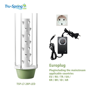 Système d'<span class=keywords><strong>arrosage</strong></span> de <span class=keywords><strong>pompe</strong></span> de culture de légumes à la maison de tour hydroponique verticale intérieure/extérieure standard de l'ue TSP-L7-28P-LED - Product Image 2