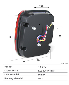 12V <span class=keywords><strong>24V</strong></span> đa chức năng Đèn lồng <span class=keywords><strong>Led</strong></span> Đuôi đèn phía sau ánh sáng đèn hậu Tương thích với Brazil xe tải Trailer cho FORD F150 Ranger - Product Image 4
