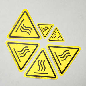 Etiquetas de Seguridad de la Marca AGS, Adhesivos Resistentes al Agua, a los Arañazos y al Calor, con Adhesivo 3M, para Uso Industrial - Product Image 1