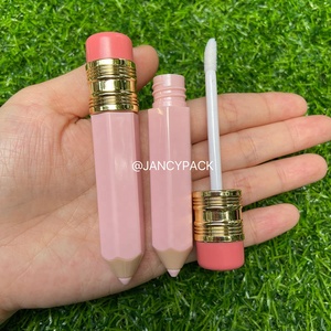 JANCY, rosa, rojo, transparente, en forma de lápiz, 3,5 ml, envases de brillo de labios, contenedor de esmalte de labios personalizado, etiquetas bonitas, tubos de brillo de labios para niños - Product Image 3