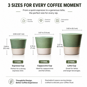 Tazas <span class=keywords><strong>de</strong></span> Café Espresso <span class=keywords><strong>de</strong></span> Cerámica Modernas Kingze con Logotipo Personalizado, Sin Asa, <span class=keywords><strong>de</strong></span> 115 ml, 170 ml y 270 ml, Mini Tazas <span class=keywords><strong>de</strong></span> Café Árabe Saudí - Product Image 3