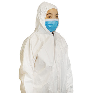 Combinaison de protection jetable antistatique et anti-poussière en PP non tissé de haute qualité 35 g/m² <span class=keywords><strong>pour</strong></span> <span class=keywords><strong>peintre</strong></span>, construction et salle blanche - Product Image 3