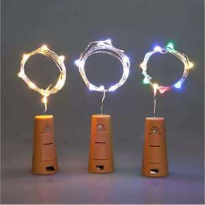 Led chai rượu vang nút chai dây Đồng Cổ Tích đèn LED chuỗi Pin hoạt động ngoài trời năng lượng mặt trời Cổ Tích đèn với nút chai - Product Image 3