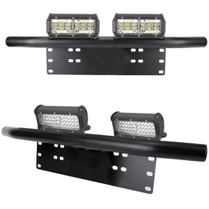 Aluminum Off Road LED Frame Holder Front Bumper License Plate SUV <b>Lamp</b> Holder Universal Mount Bracket - Product Image 3