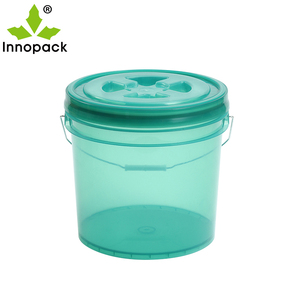 Seau Innopack semi-transparent de 13 L, rond, résistant à l'oxydation, en PP, pour peinture, avec poignée en plastique, qualité alimentaire, approuvé PAHS - Product Image 2