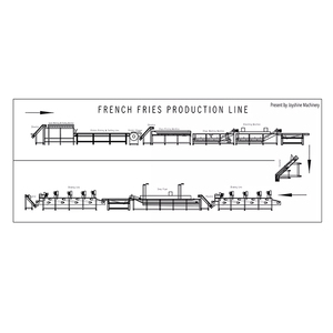 Équipement de traitement de frites surgelées/Ligne de production de frites surgelées/Ligne de production de frites pour snack - Product Image 1