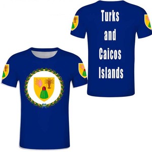 T-Shirt Vintage delle Isole Turks e Caicos <span class=keywords><strong>con</strong></span> Bandiera, Maglietta Personalizzabile all'Ingrosso per Uomo, Manica Corta <span class=keywords><strong>con</strong></span> <span class=keywords><strong>Nome</strong></span> e Numero Personalizzati - Product Image 2