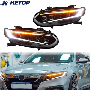 HETOP für Accord Scheinwerfer 2018-<span class=keywords><strong>2022</strong></span> Upgrade im <span class=keywords><strong>Bugatti</strong></span>-Stil DRL-Lampen LED-Autoscheinwerfer Plug-and-Play Zubehör für Honda - Product Image 1