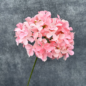 Wholesale Cheap Single Head White Pink Hydrangea <strong>Artificial</strong> <strong>Flower</strong>, <strong>Artificial</strong> Hydrangea Silk <strong>Flower</strong> Hydrangea for Vase Home - Product Image 2