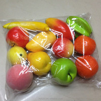Fruits et légumes artificiels réalistes en plastique de haute qualité, 9 cm, pour photomaton et décoration de table à la maison