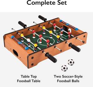 Mesa de fútbol de Interior de MDF marrón clásico de <span class=keywords><strong>20</strong></span> pulgadas, entretenimiento divertido para niños y jugadores de piscina para jugadores de futbolín - Product Image 5