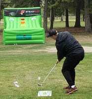 Cible gonflable commerciale pour le golf, la balle de golf, le birdie, le chip, le football, la cible gonflable pour le golf