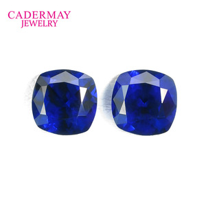 Cadermay Royal Blue Yttrium Aluminum Garnet Oval Loose Stone For Jewelry Making - Product Image 2