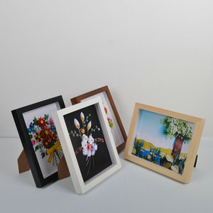 ขนาดที่กำหนดเอง4สีสีดำสีขาววอลนัทไม้3D เงากล่องกรอบ - Product Image 3