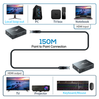Extension 120m Kvm HD MI Extender Kvm HD MI Usb Extender