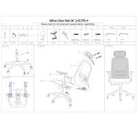 Chaise de bureau exécutive en maille certifiée BIFMA, soutien lombaire réglable, accoudoirs réglables 2D
