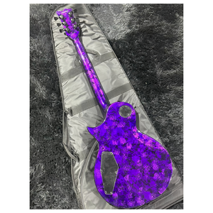 Guitarra Eléctrica Jelo de 39 Pulgadas, 6 Cuerdas Tipo <span class=keywords><strong>ESP</strong></span> LP, Mástil de Caoba, Diapasón de Ébano, 22 Trastes, Rendimiento Profesional Barnizada - Product Image 4