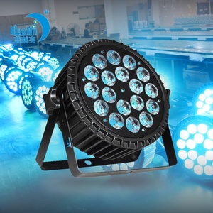 Bluemoon Flat Par 18 Pezzi 4-in-1 RGBW, <span class=keywords><strong>50</strong></span>.000 Ore di Durata, LED DMX512 per Discoteche, Teatri, Noleggio, Feste, Bar - Product Image 1
