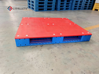 LYPALLETS Palette en plastique réversible et réparable, palette empilable robuste pour entrepôt tridimensionnel