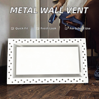 Ventilation HVAC au design moderne, durable, en métal, à montage mural/plafond, dissimulée dans les cloisons sèches, pour usage extérieur et en entrepôt
