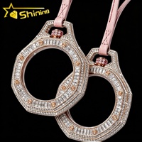 Nouveau design – Bijoux hip-hop en moissanite, sur mesure, sertis de diamants, en argent 925, pour lunette de montre