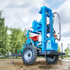 미니 소형 중고 100M 휴대용 수직 보어 홀 수평 방향 공압 깊은 구멍 휠 워터 드릴 밀링 머신 - Product Image 4