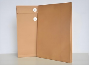 Enveloppes en papier kraft format A4 avec œillets et cordon, pochette extensible pour le rangement de documents et l'expédition - Product Image 2