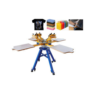 Toàn bộ màn hình quá trình in ấn 4 màu 4 trạm <span class=keywords><strong>Carousel</strong></span> ROTARY nhãn Màn hình máy in tiếp xúc flash máy sấy cho quần áo dệt - Product Image 2