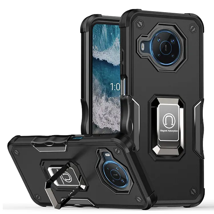 Wholesale Shockproof Armor Ring Kickstand Phone Cover Case Full Body Protective Cover For Nokia X100 Case
