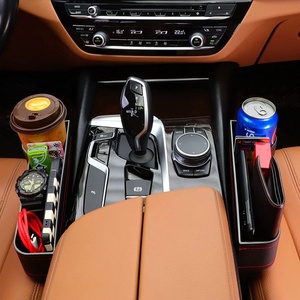 Cajas de Almacenamiento de Cuero y Plástico en Ambos Lados de los Asientos de Automóviles y Camiones, Cajas de Almacenamiento en los Huecos de los Asientos de Automóviles y Portavasos - Product Image 4
